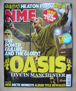 NME magazine - Liam Gallagher cover (13 June 2009)