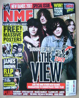 NME magazine - The View cover (13 January 2007)