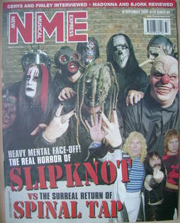 <!--2000-09-16-->NME magazine - Slipknot cover (16 September 2000)