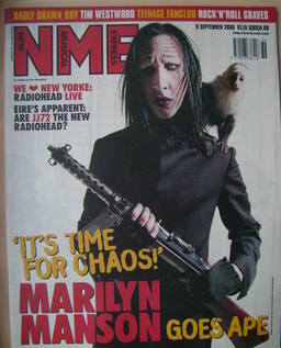 <!--2000-09-09-->NME magazine - Marilyn Manson cover (9 September 2000)