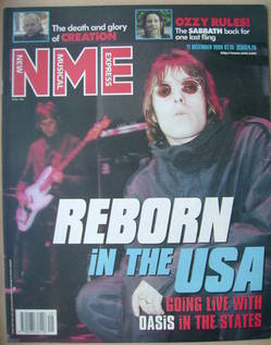 <!--1999-12-11-->NME magazine - Liam Gallagher cover (11 December 1999)