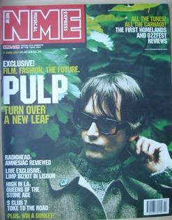 NME magazine - Jarvis Cocker cover (2 June 2001)