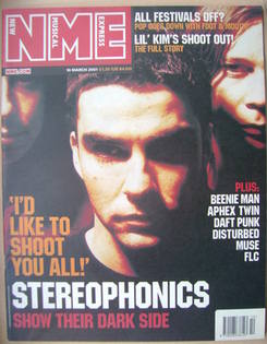 NME magazine - Stereophonics cover (10 March 2001)