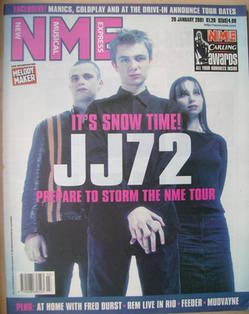 NME magazine - JJ72 cover (20 January 2001)