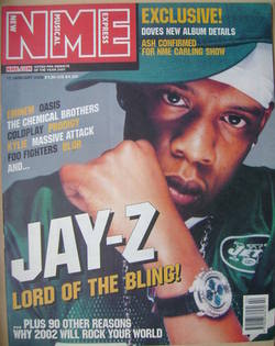 NME magazine - Jay-Z cover (12 January 2002)