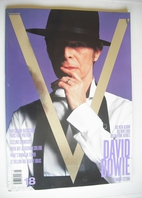 <!--2002-07-->V magazine - July/August 2002 - David Bowie cover