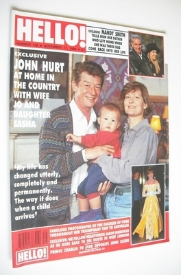 Hello! magazine - John Hurt cover (17 November 1990 - Issue 128)