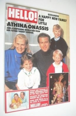 <!--1989-03-25-->Hello! magazine - Athina Onassis cover (25 March 1989 - Is