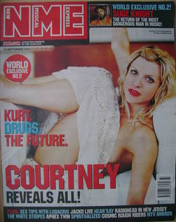 NME magazine - Courtney Love cover (15 September 2001)