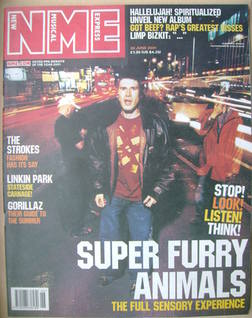 NME magazine - Super Furry Animals cover (30 June 2001)
