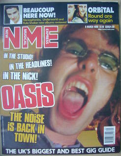 <!--1999-03-06-->NME magazine - Liam Gallagher cover (6 March 1999)
