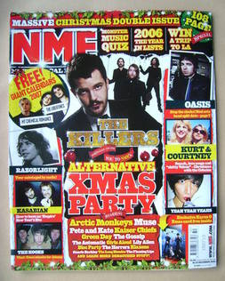 NME magazine - The Killers cover (16/23 December 2006)