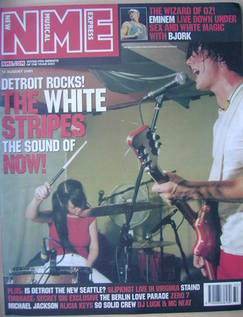 NME magazine - The White Stripes cover (11 August 2001)