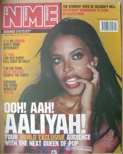 NME magazine - Aaliyah cover (7 July 2001)
