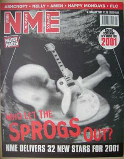 NME magazine - Who Let The Sprogs Out? cover (6 January 2001)
