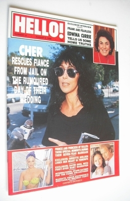 <!--1988-08-06-->Hello! magazine - Cher cover (6 August 1988 - Issue 12)