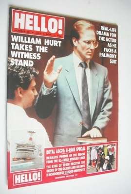 Hello! magazine - William Hurt cover (1 July 1989 - Issue 58)
