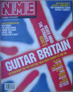 NME magazine - Guitar Britain cover (27 October 2001)