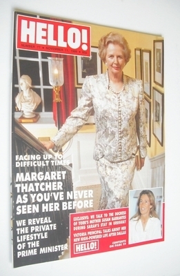 Hello! magazine - Margaret Thatcher cover (11 November 1989 - Issue 77)
