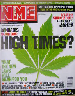 NME magazine - High Times? cover (17 November 2001)