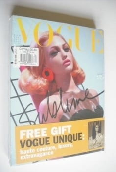 Vogue Italia magazine - March 2007 - Sasha Pivovarova cover