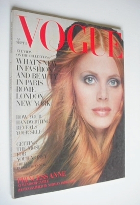 British Vogue magazine - 1 September 1969 - Britt Ekland cover
