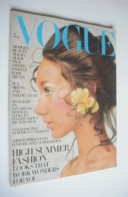 British Vogue magazine - July 1969 (Vintage Issue)