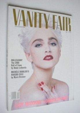 US Vanity Fair magazine - Madonna cover (December 1986)