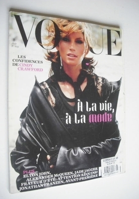 <!--2002-08-->French Paris Vogue magazine - August 2002 - Cindy Crawford co