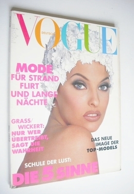<!--1992-05-->German Vogue magazine - May 1992 - Linda Evangelista cover