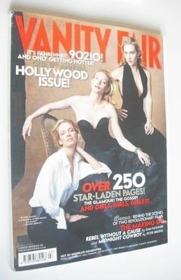 Vanity Fair magazine - Cate Blanchett, Kate Winslet and Uma Thurman cover (March 2005)