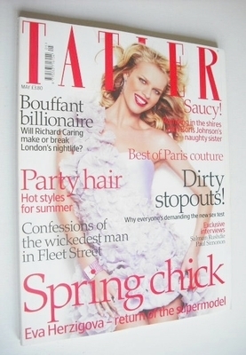 <!--2008-05-->Tatler magazine - May 2008 - Eva Herzigova cover
