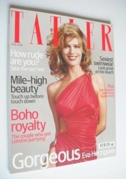 Tatler magazine - June 2005 - Eva Herzigova cover