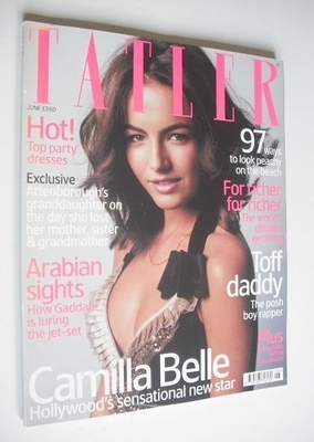 Tatler magazine - June 2006 - Camilla Belle cover