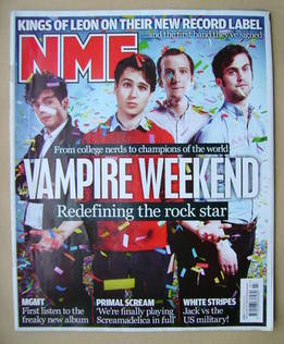 NME magazine - Vampire Weekend cover (20 February 2010)