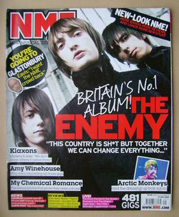 NME magazine - The Enemy cover (21 July 2007)