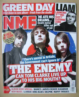 NME magazine - The Enemy cover (28 March 2009)