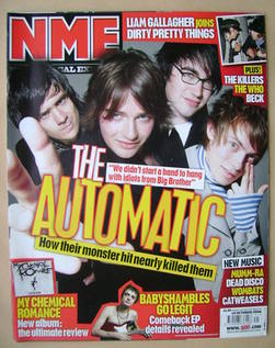 NME magazine - The Automatic cover (14 October 2006)