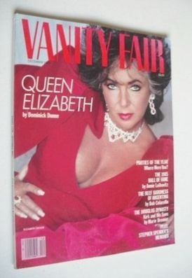 <!--1985-12-->US Vanity Fair magazine - Elizabeth Taylor cover (December 19
