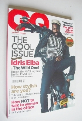 British GQ magazine - March 2013 - Idris Elba cover