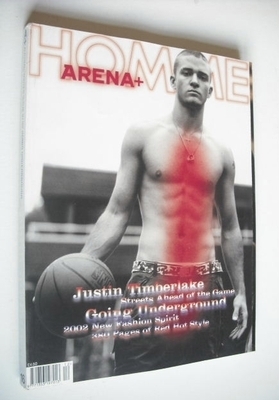 Arena Homme Plus magazine (Autumn/Winter 2001/2002 - Justin Timberlake cover)