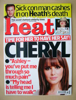 <!--2008-02-09-->Heat magazine - Cheryl Cole cover (9-15 February 2008)