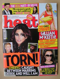 Heat magazine - Cheryl Cole cover (11-17 December 2010 - Issue 607)