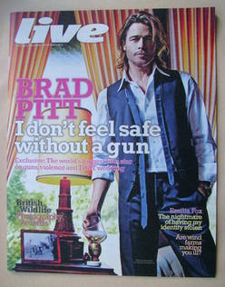 Live magazine - Brad Pitt cover (9 September 2012)