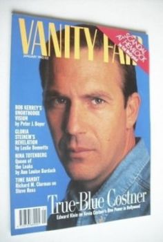 Vanity Fair magazine - Kevin Costner cover (January 1992)