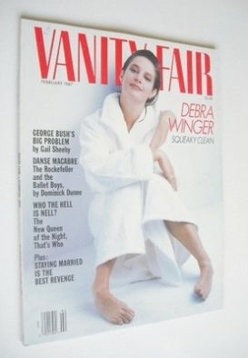 US Vanity Fair magazine - Debra Winger cover (February 1987)