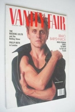 US Vanity Fair magazine - Mikhail Baryshnikov cover (January 1987)