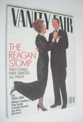 <!--1985-06-->US Vanity Fair magazine - Ronald and Nancy Reagan cover (June