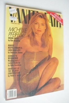US Vanity Fair magazine - Michelle Pfeiffer cover (February 1989)