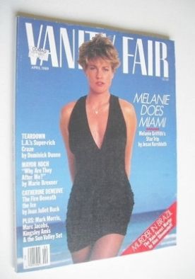 US Vanity Fair magazine - Melanie Griffith cover (April 1989)